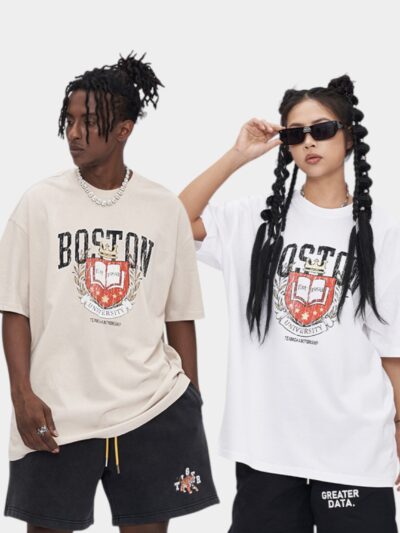 RFSD men's | American retro printed T-shirt 2024 spring and summer tide brand new loose casual short sleeve men's top