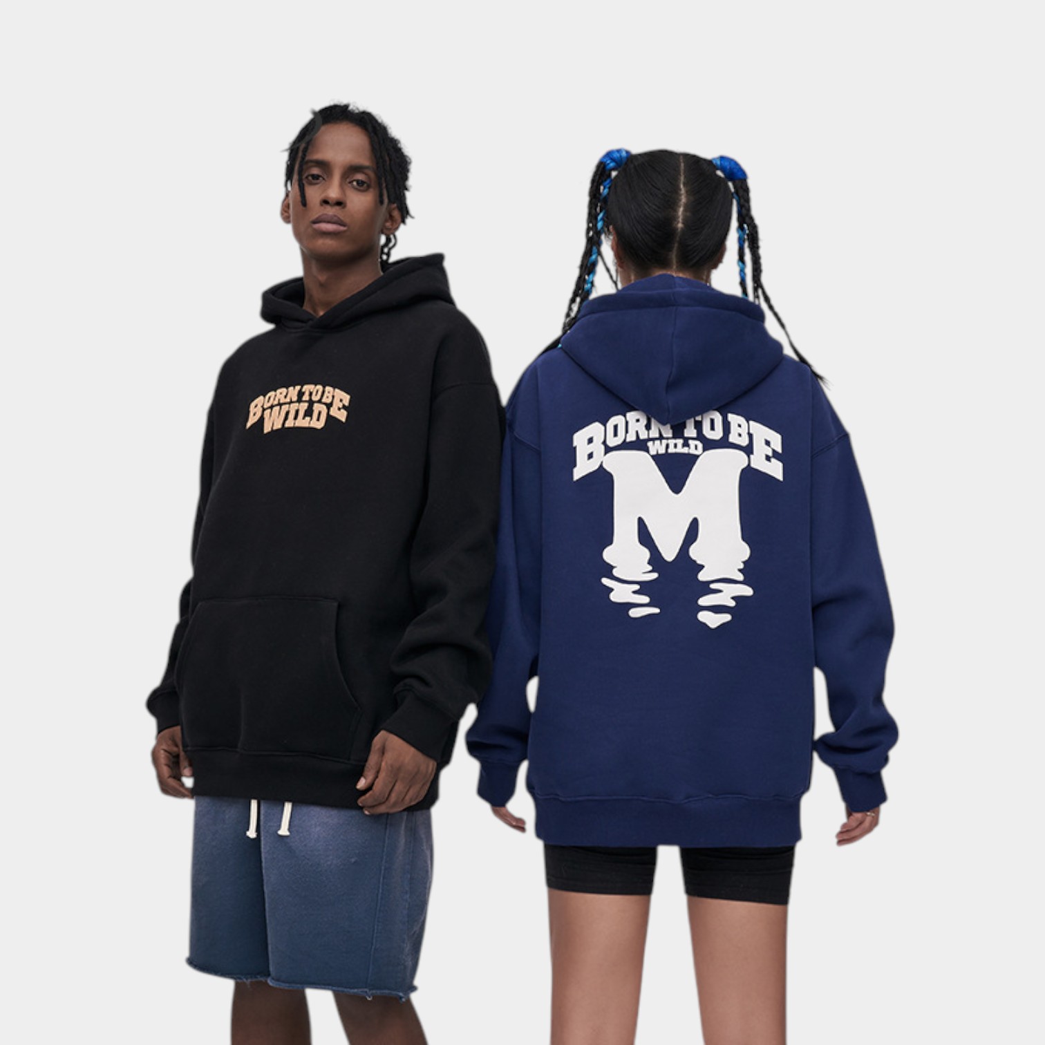 RFSD Men's Wear | American Foam M-shaped Maimen Printed Wei Yi 2023 Fall/Winter Fashion Brand Loose Men's and Women's Hooded Wei Yi