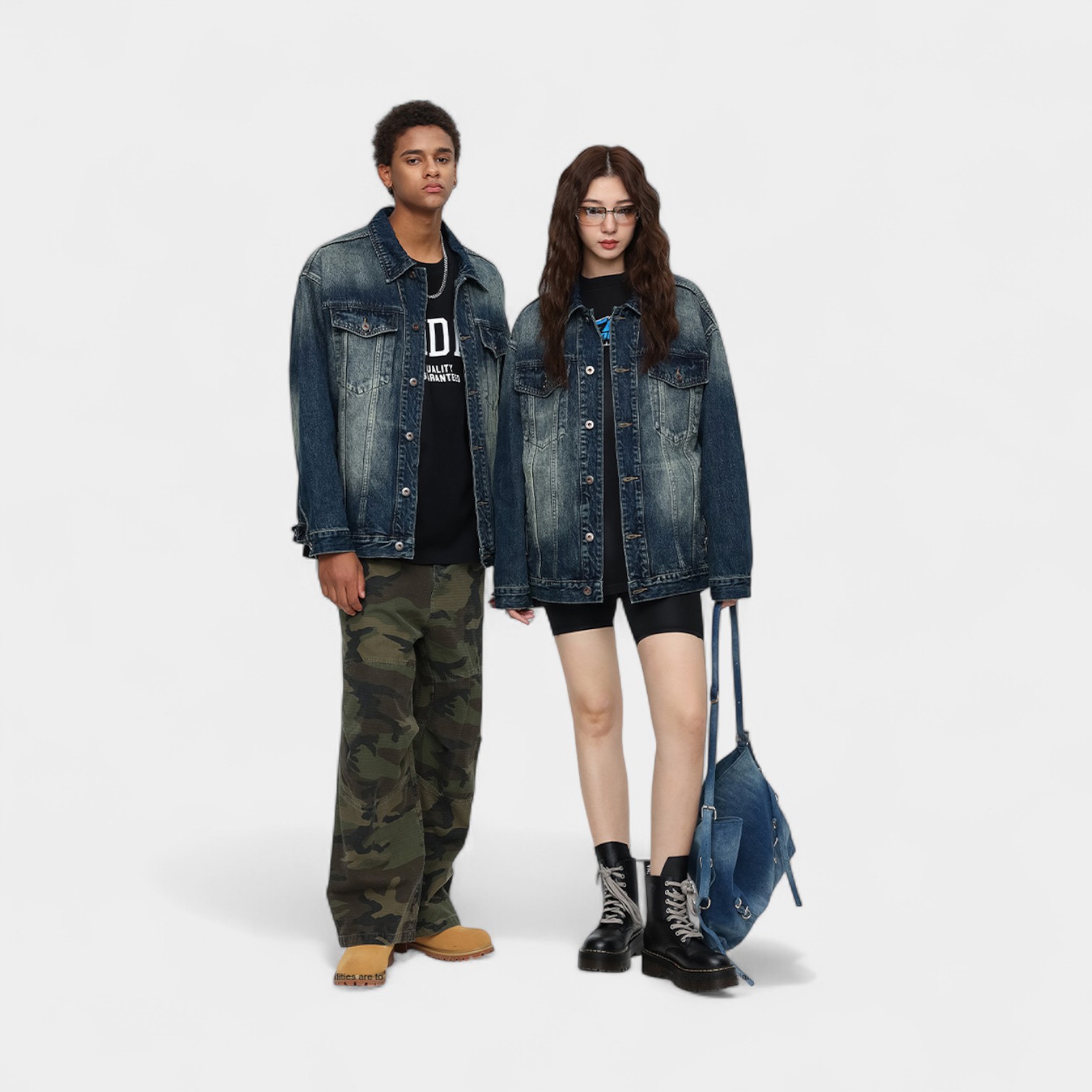 Unisex Oversized Jeansjacke mit langen Ärmeln – Bild 4