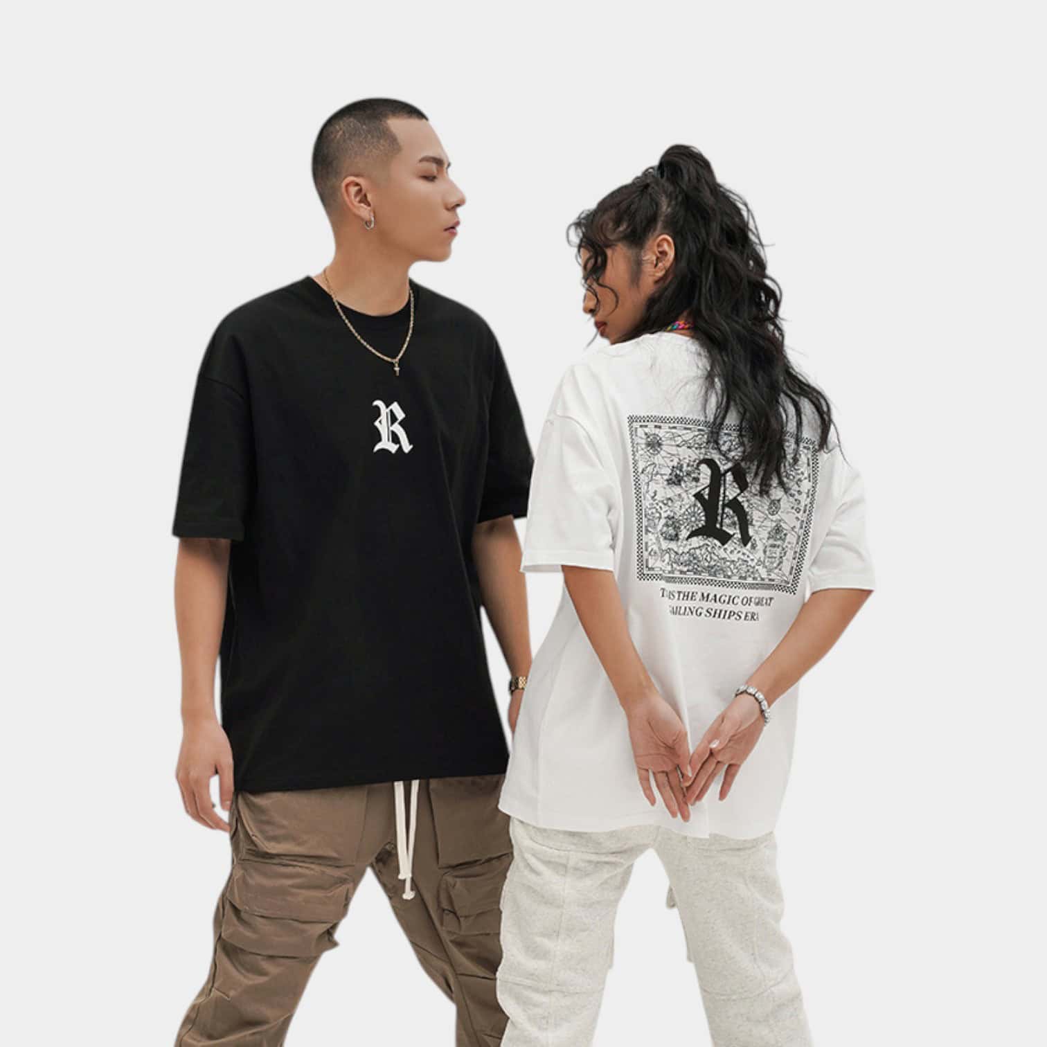 RFSD Men's Wear | Creative Painting Printing T-shirt 2023 Spring/Summer New Tide Brand Edition 230g Cotton Short Sleeve Men's and Women's