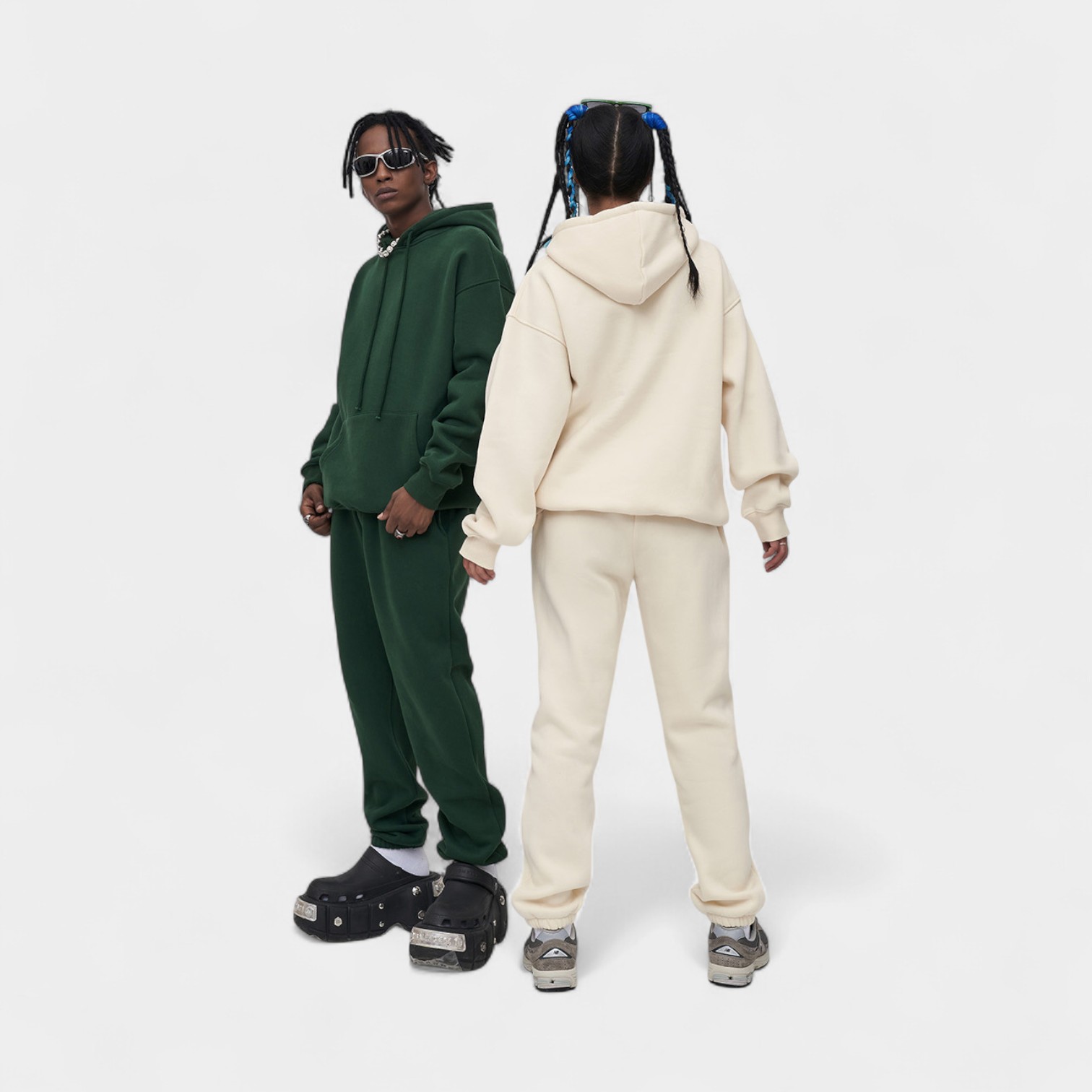 Unisex Oversized Hoodie mit langen Ärmeln – Bild 2