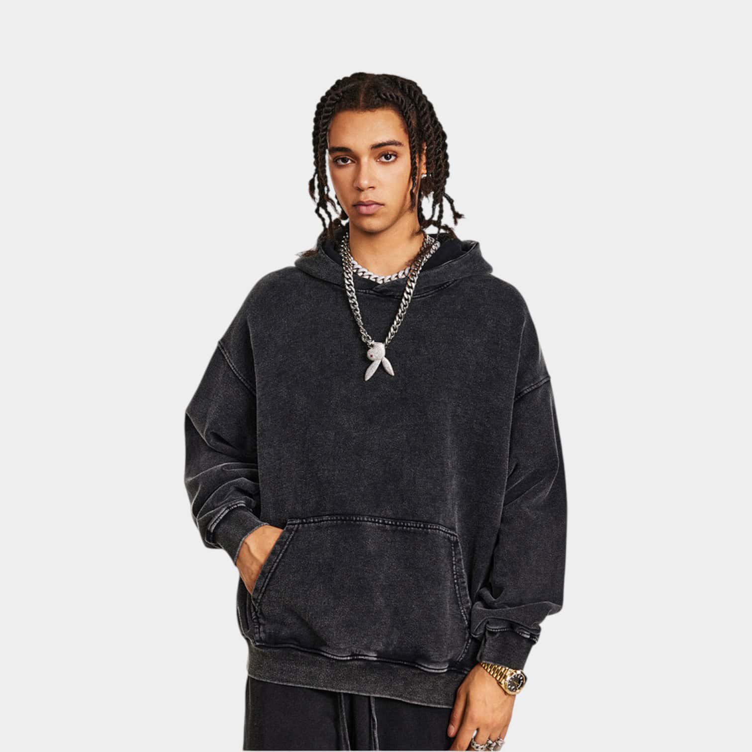 Unisex Oversized Hoodie mit langen Ärmeln – Bild 4