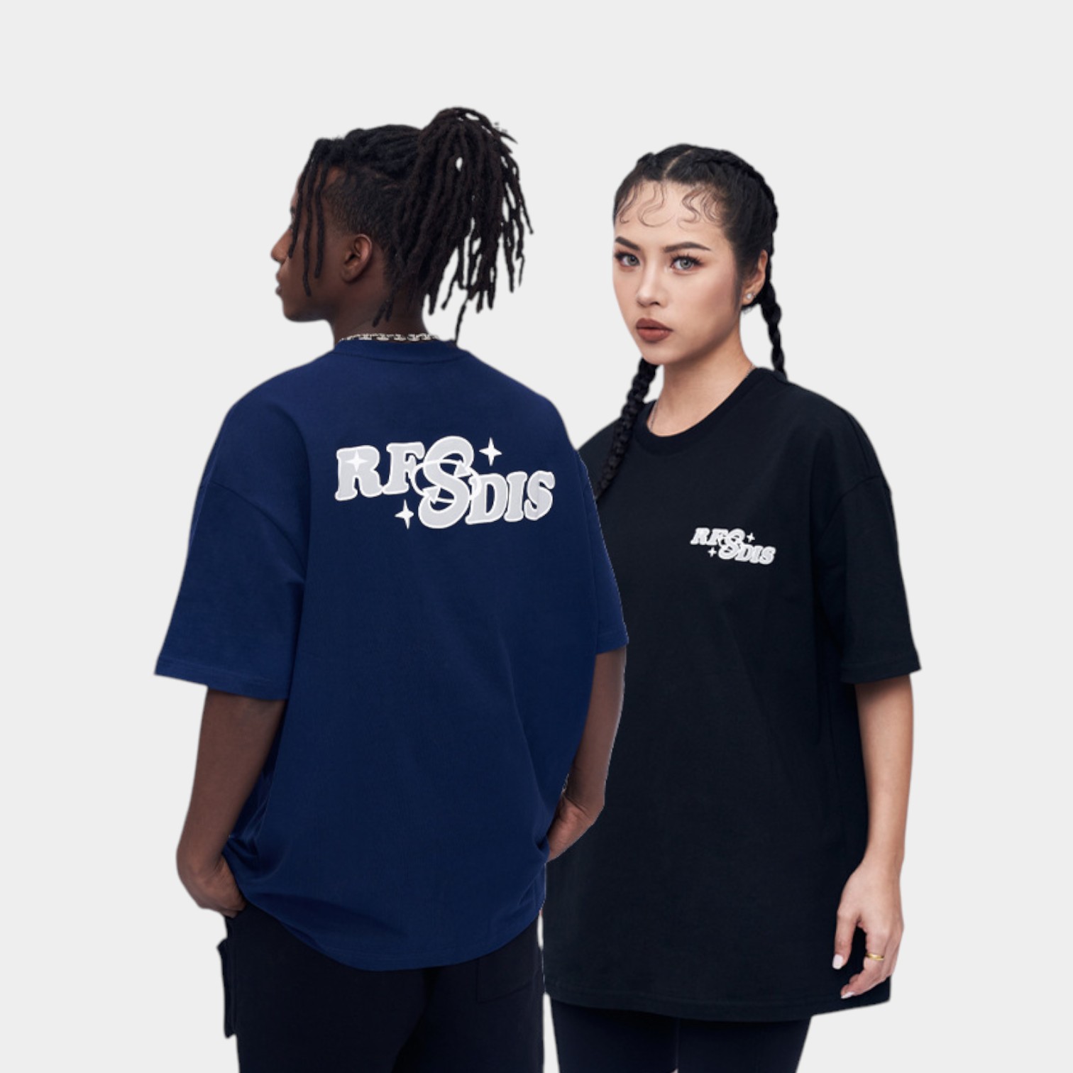 RFSD men's clothing | 2024 spring and summer new American fashion brand T-shirt men's letters funny printed cotton short T