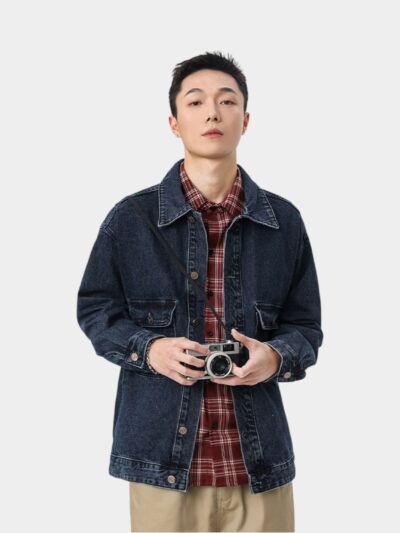 Men's Oversized Long sleeves Denim Jacket