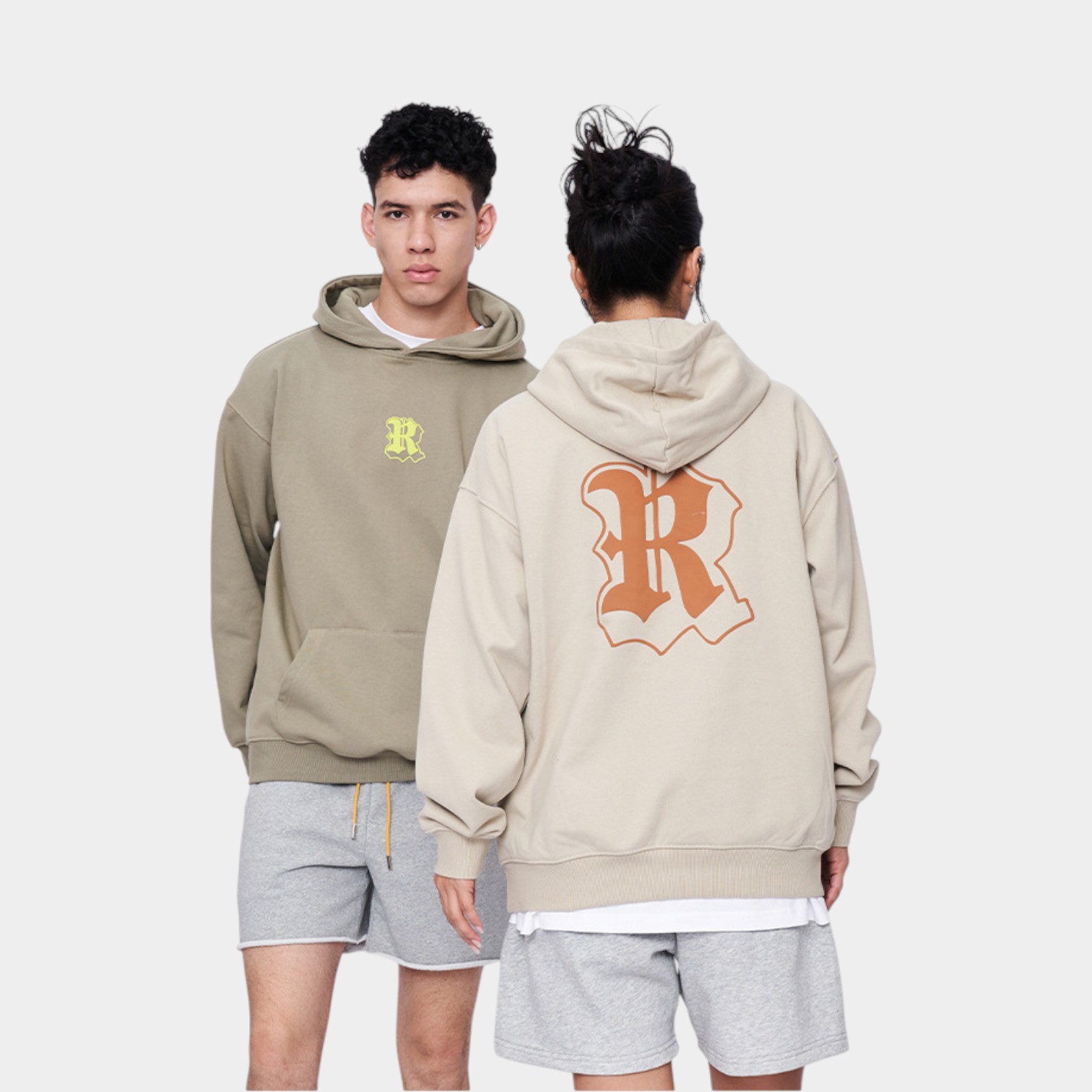 Unisex Hoodie mit Textdruck und langen Ärmeln – Bild 4