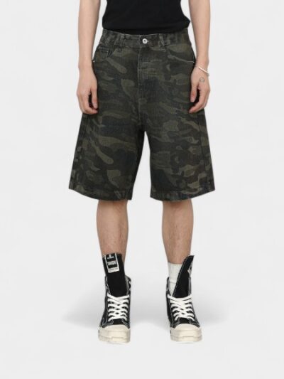 Men's Camouflage pattern Denim Shorts