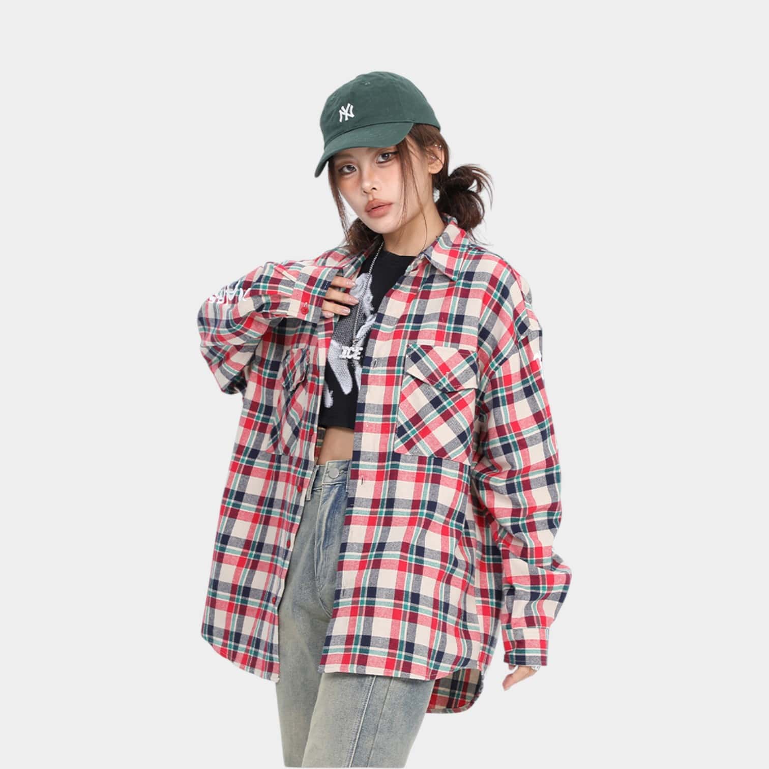 Damen Langarmshirt mit Textdruck, Freizeitlook