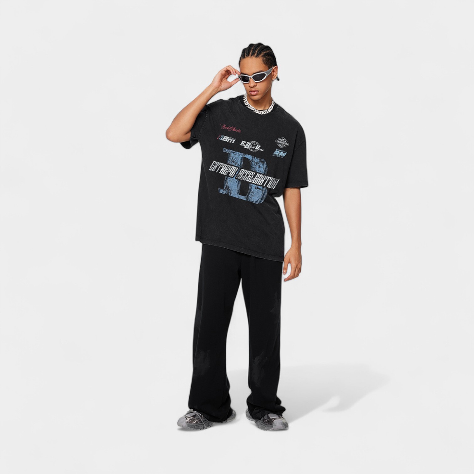 Herren T-Shirt mit Textdruck und kurzen Ärmeln – Bild 6