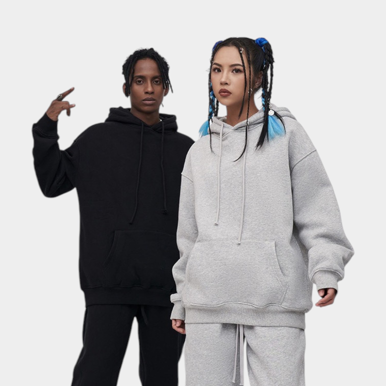 Unisex Oversized Hoodie mit langen Ärmeln – Bild 3