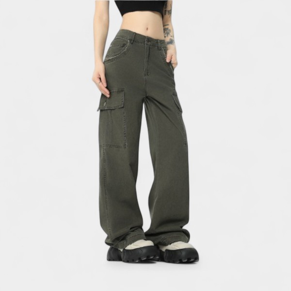 Damen Cargo Hose mit Relaxed Fit/Lockere Passform – Bild 3