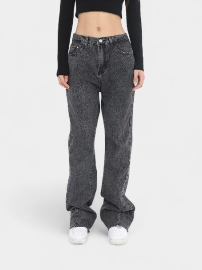 OREETA丨American high street flared jeans for men and women, neutral style, slim fit, tall retro trousers