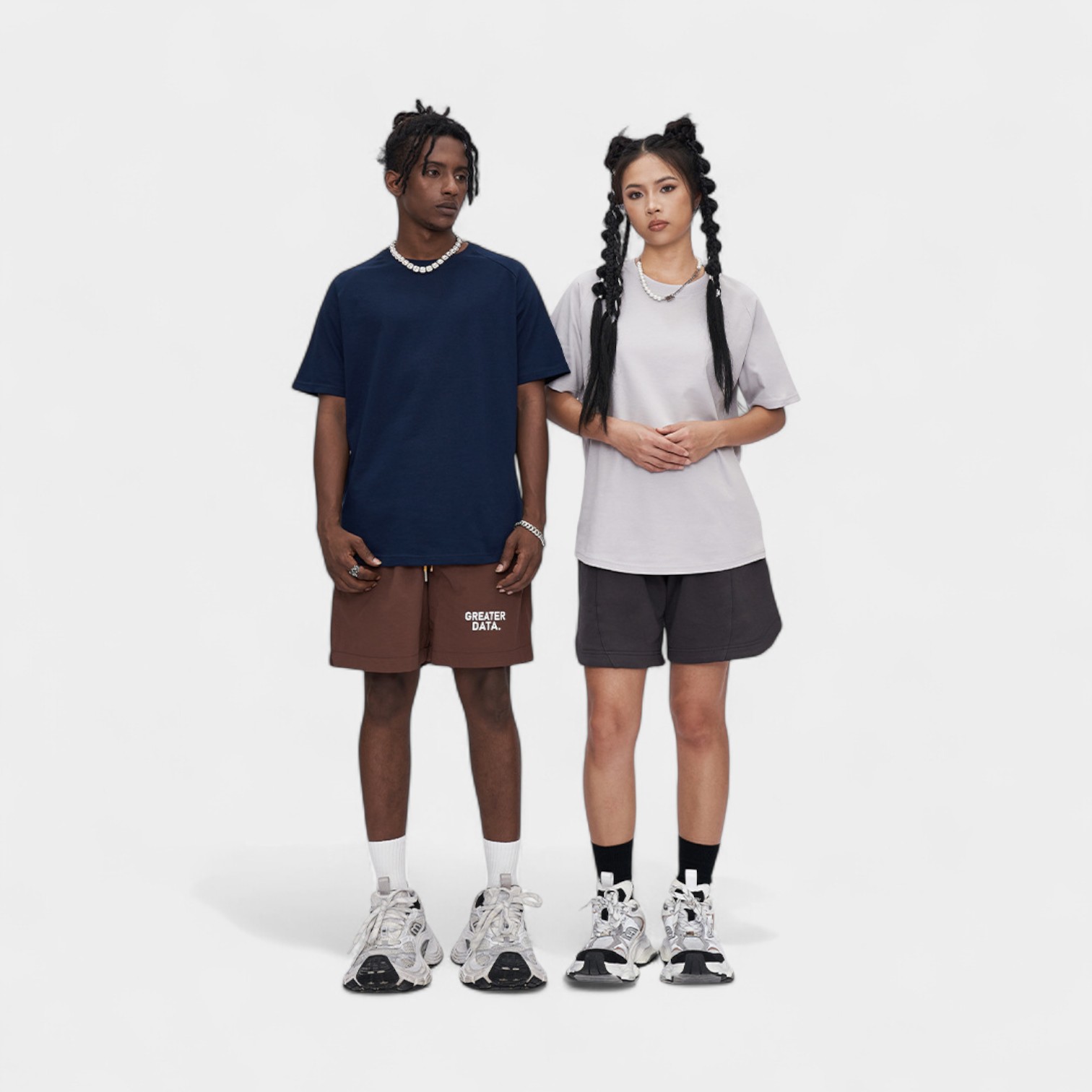 Unisex T-Shirt mit Textdruck und kurzen Ärmeln – Bild 4