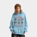 Unisex Hoodie mit künstlerischem Druck und langen Ärmeln