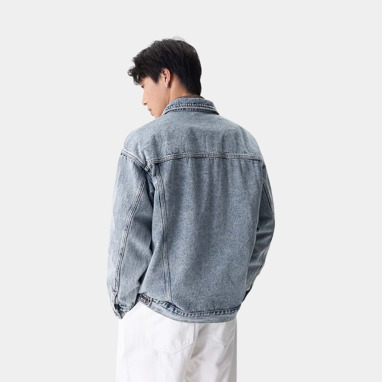 Laikemian 2025 Autumn New American High Street Retro Jacket High-End Casual Denim Jacket for Men