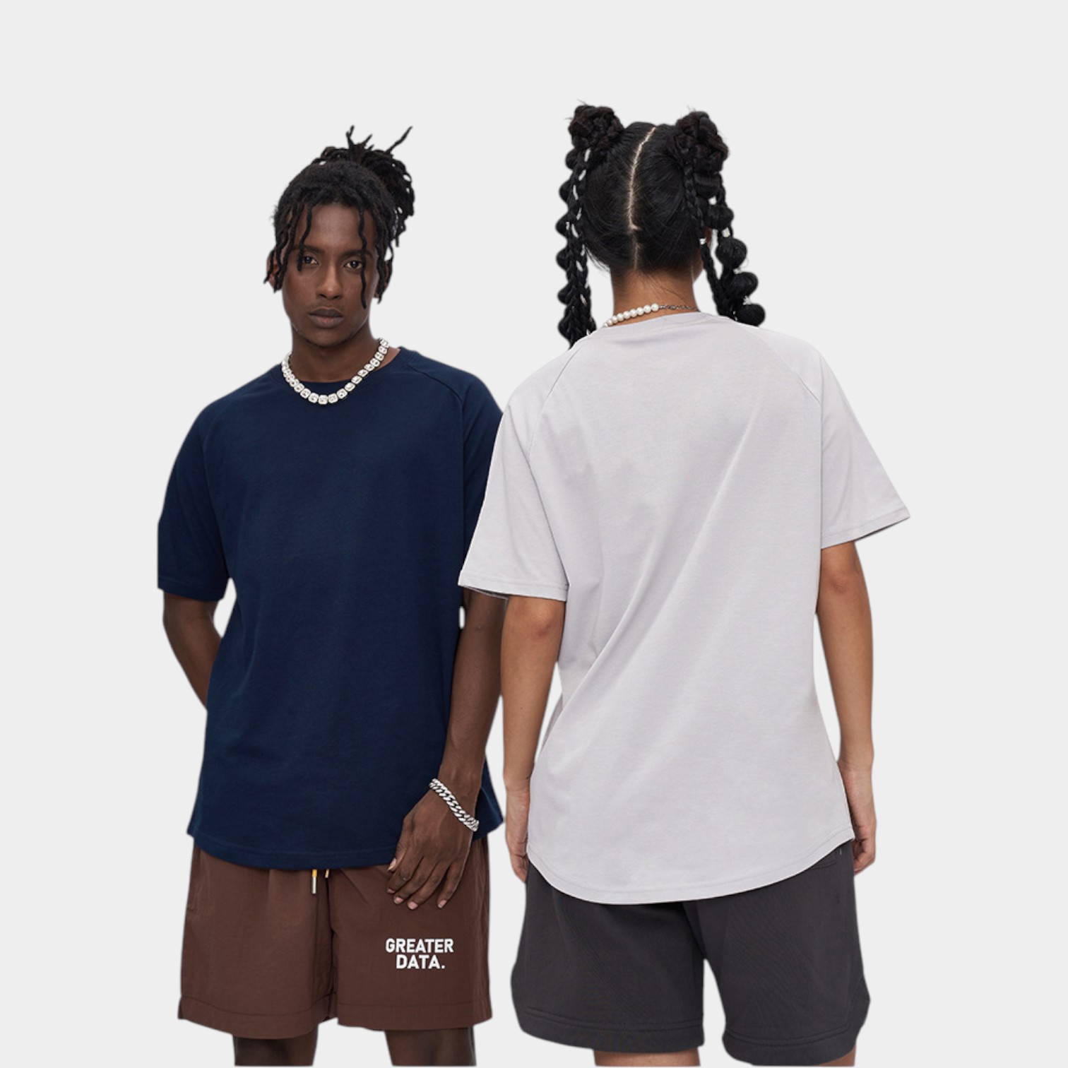 Unisex T-Shirt mit Textdruck und kurzen Ärmeln