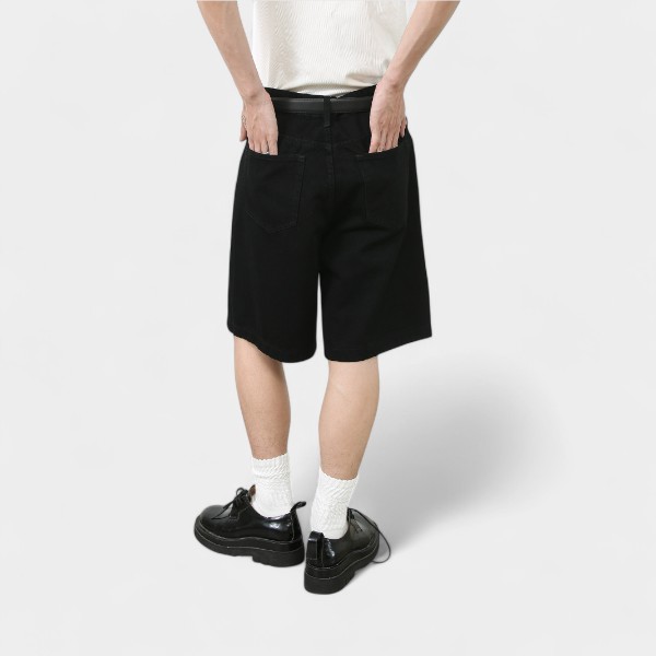 Herren Relaxed Fit/Loose Fit Jeansshorts – Bild 3