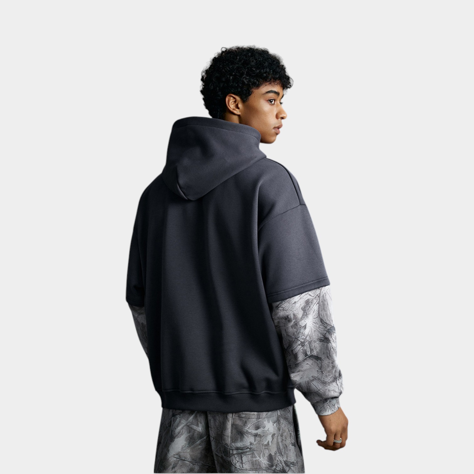 Herren Oversize Langarm Hoodie – Bild 4