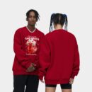 RFSD men's clothing | Dragon Year Peace happy printed sweater 2024 spring and summer New loose fashion brand round neck sweater men