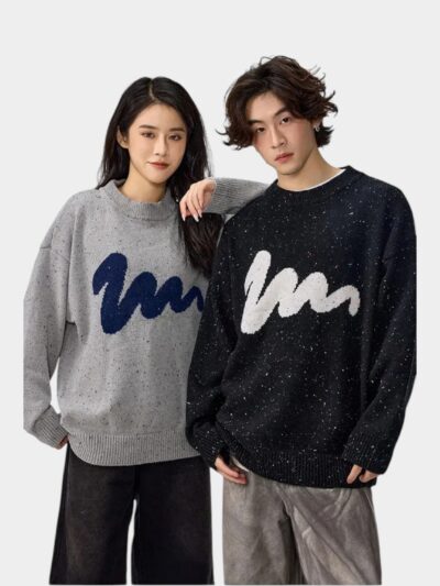 Unisex Oversized Long sleeves Knitted Jumper