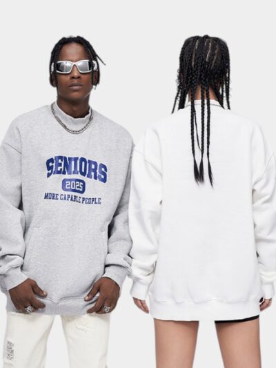 Unisex Text print Long sleeves Sweatshirt