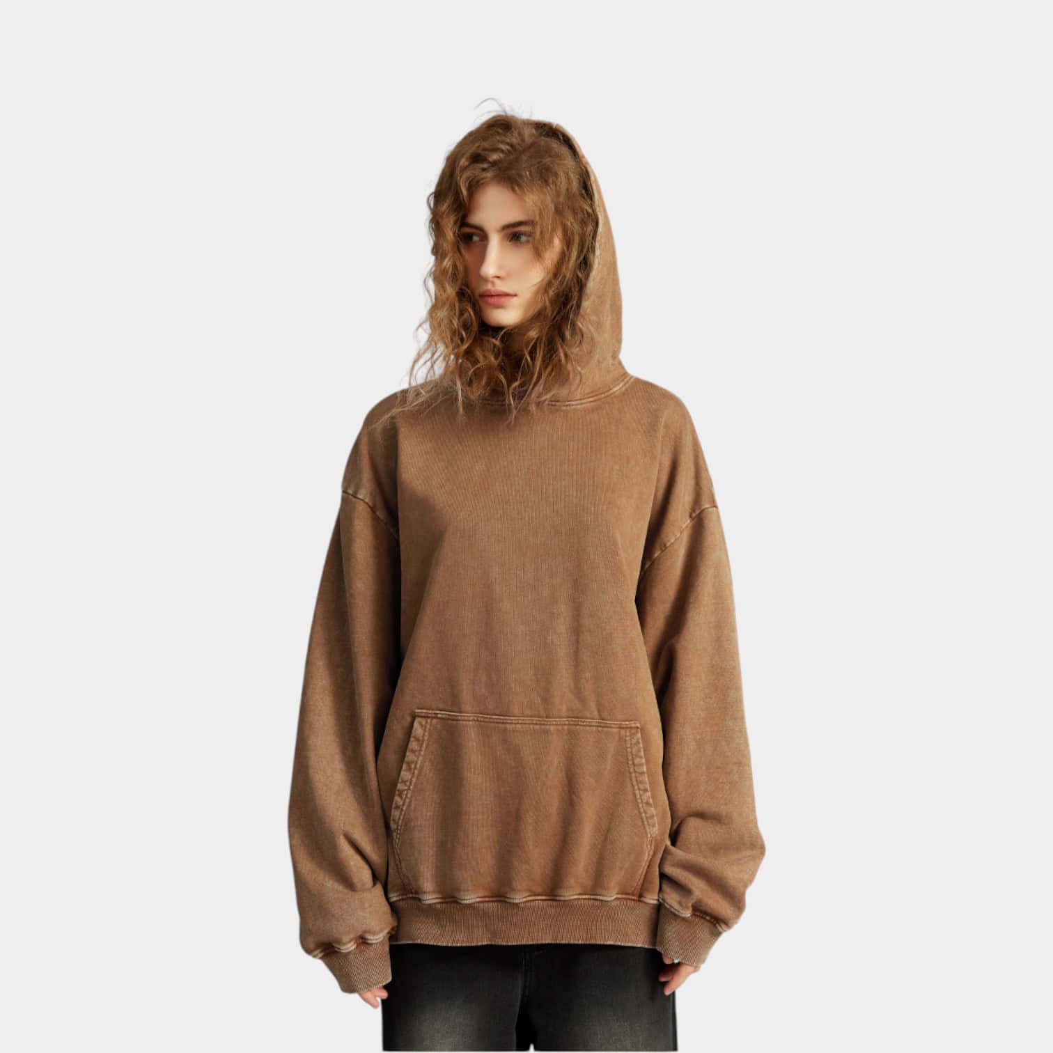 Unisex Oversized Hoodie mit langen Ärmeln – Bild 2
