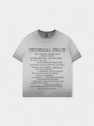 RFSD Men's | Retro Batik Distressed T-shirt 2024 Spring and Summer New Fashion Brand Personality Letter Printing Loose Short Sleeve