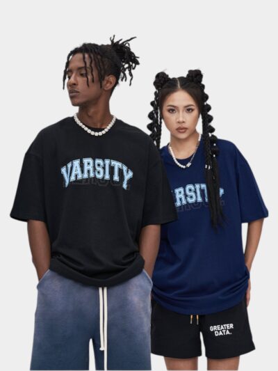 Unisex Text print Short sleeves T-Shirt