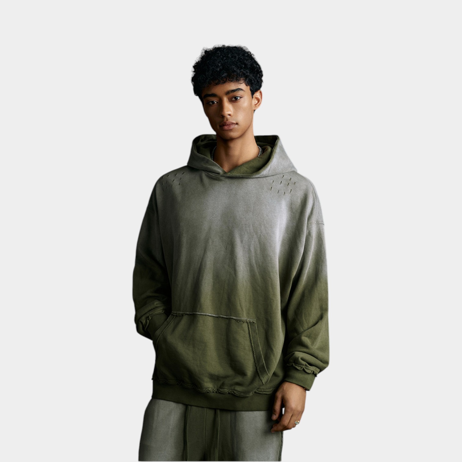 Herren Oversize Langarm Hoodie – Bild 4