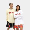 RFSD Men's Wear | 2023 Autumn New 250g Double Yarn Heavy Tide Brand Original Loose Long Sleeve T-shirt Jacket Men