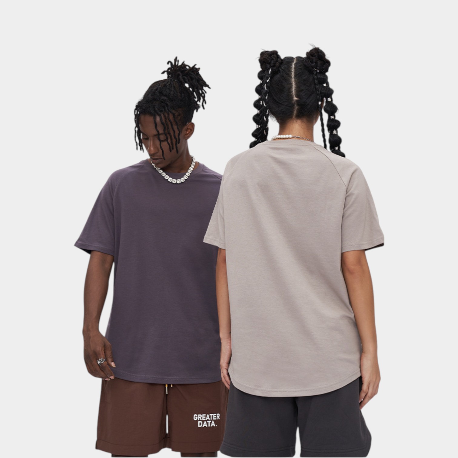 Unisex T-Shirt mit Textdruck und kurzen Ärmeln – Bild 2