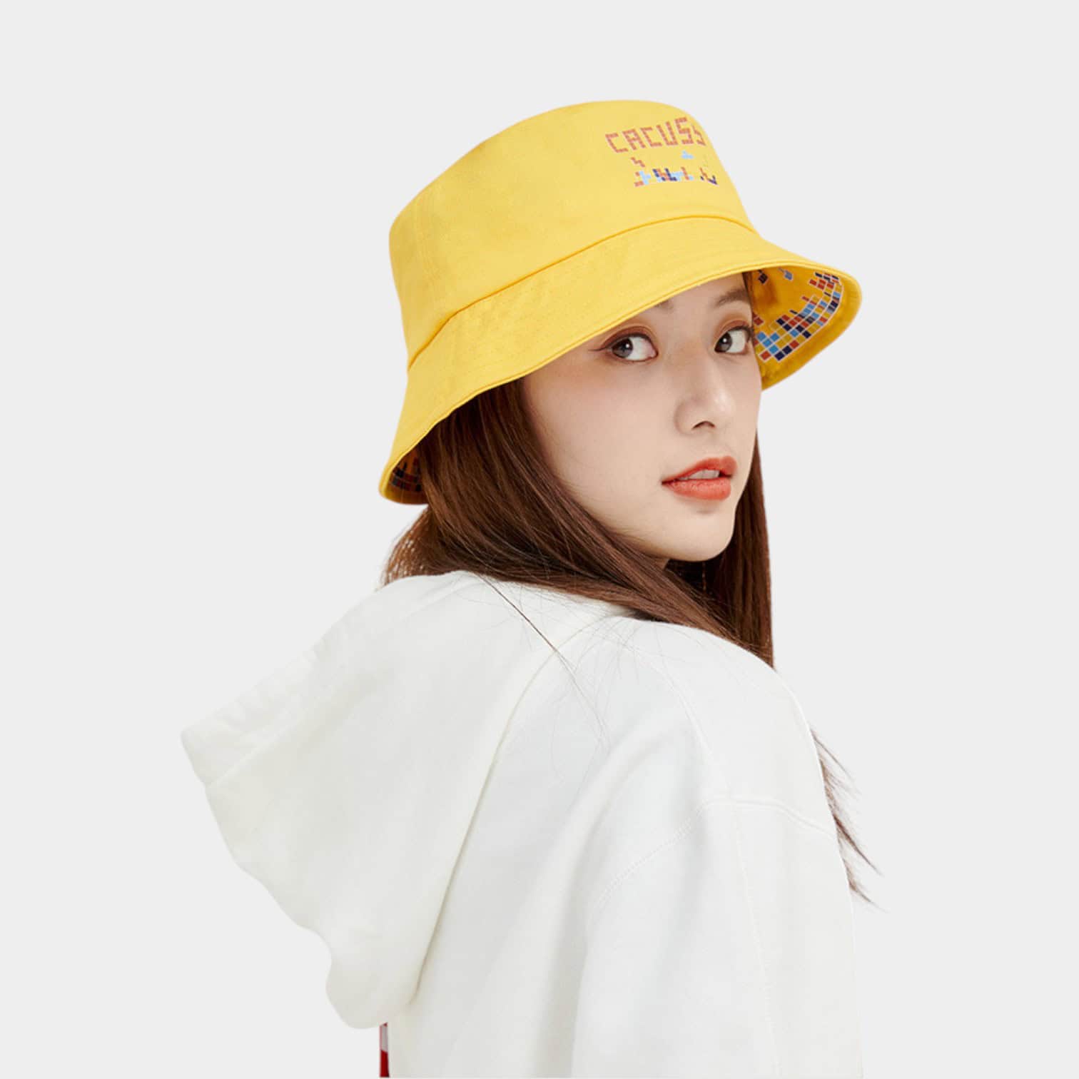 Damen Bucket Hat mit Textdruck – Bild 5