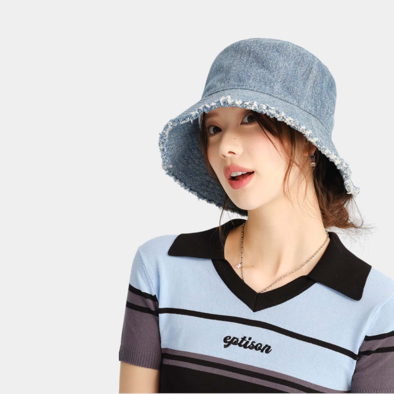 Damen Bucket Hat mit Textdruck – Bild 2