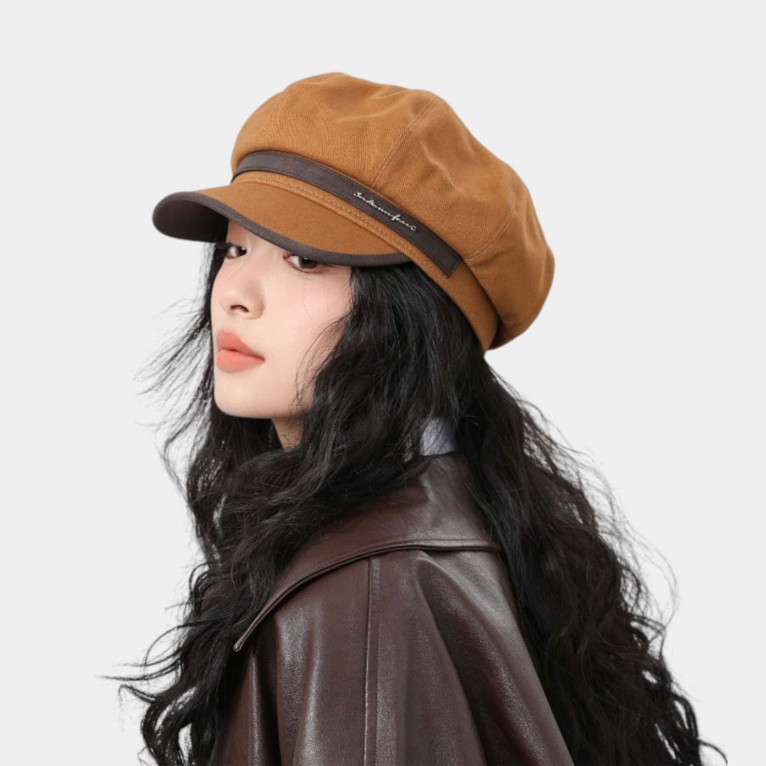 Damen Baskenmütze mit Textdruck – Bild 3