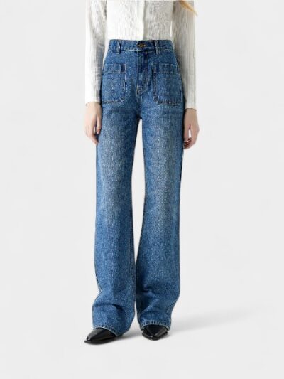 Damen Jeans mit Relaxed Fit/Loose Fit