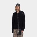 Unisex Übergroße Jacke mit langem Ärmeln und Reißverschluss