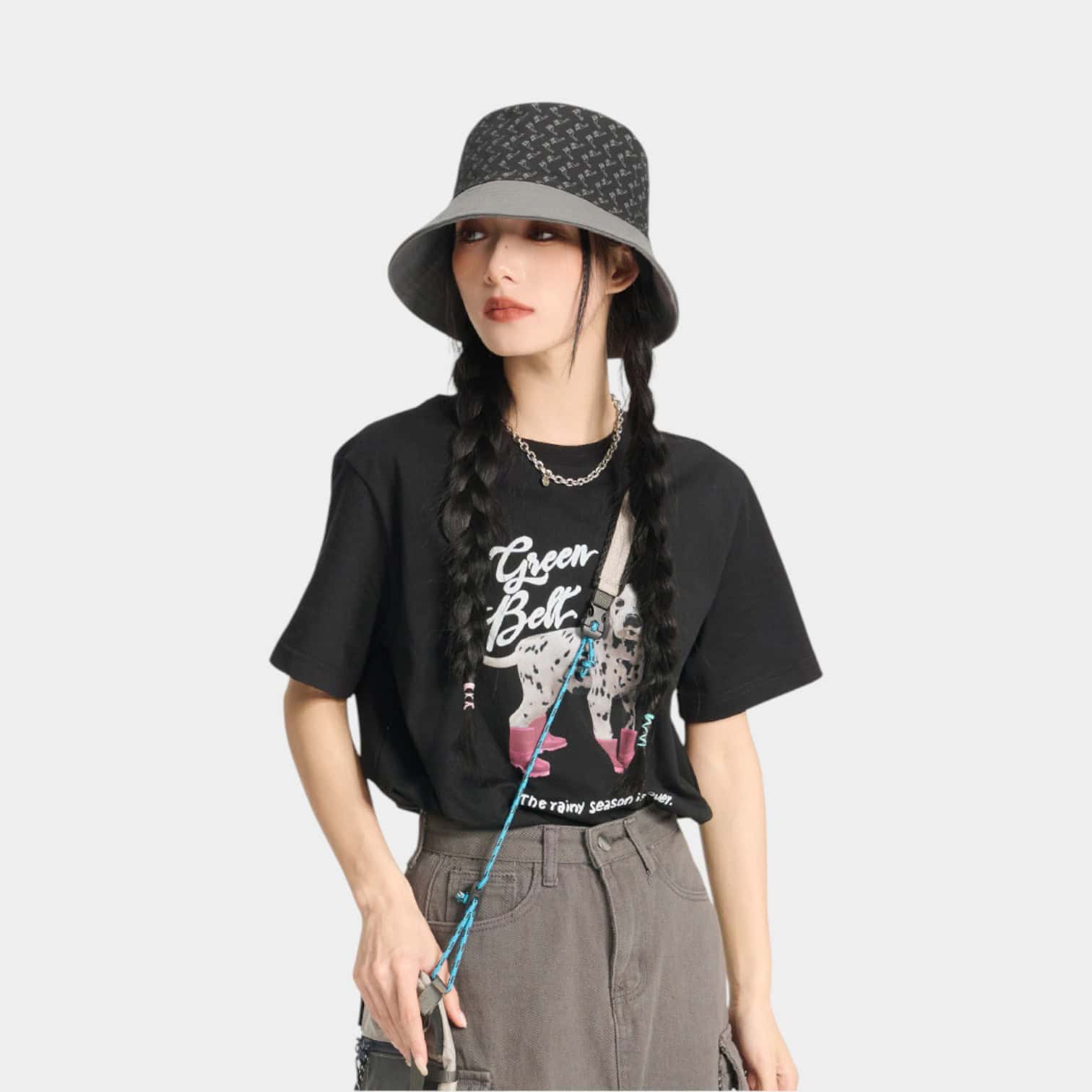 Damen Bucket Hat mit Textdruck – Bild 6
