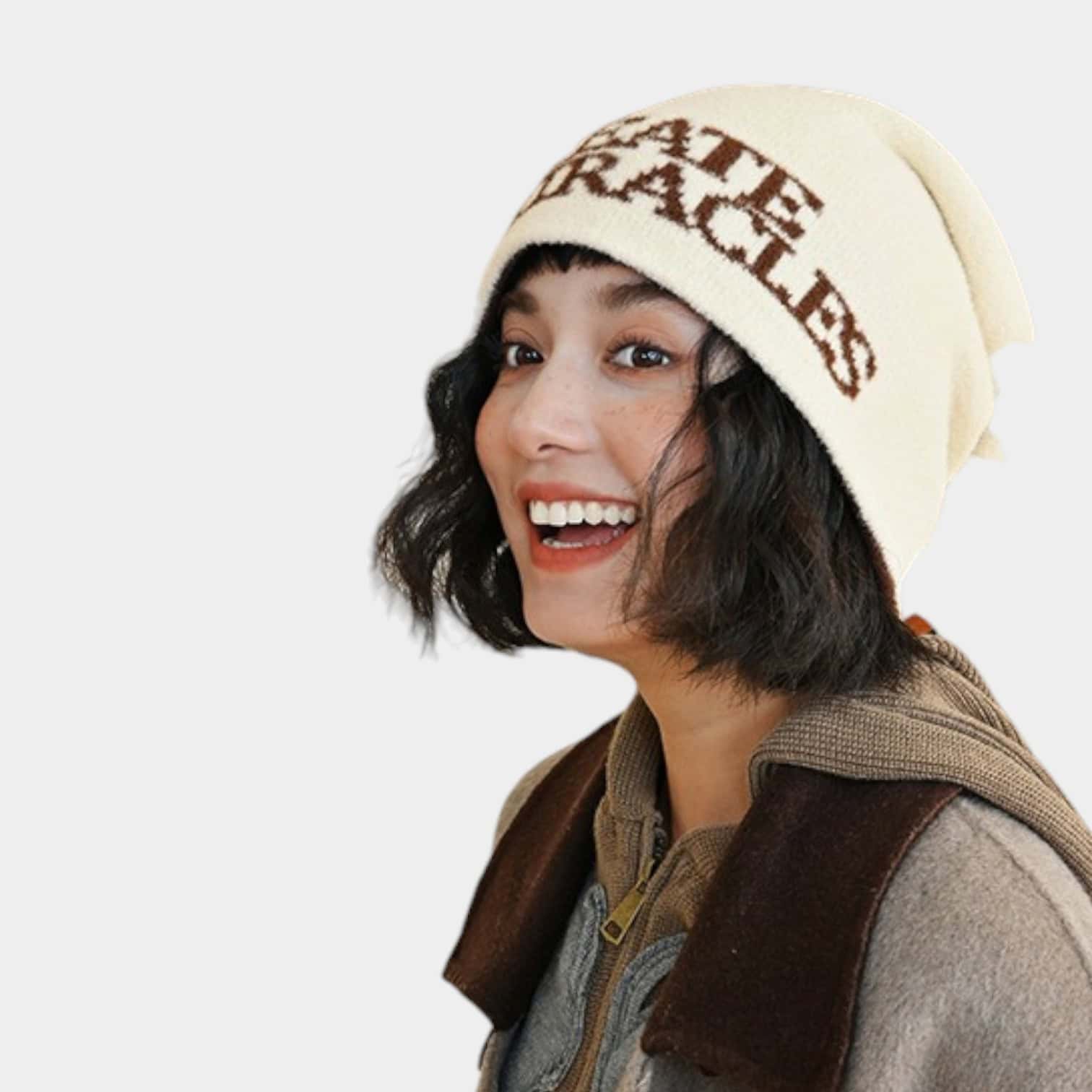 Damen Mütze mit Textdruck – Bild 2