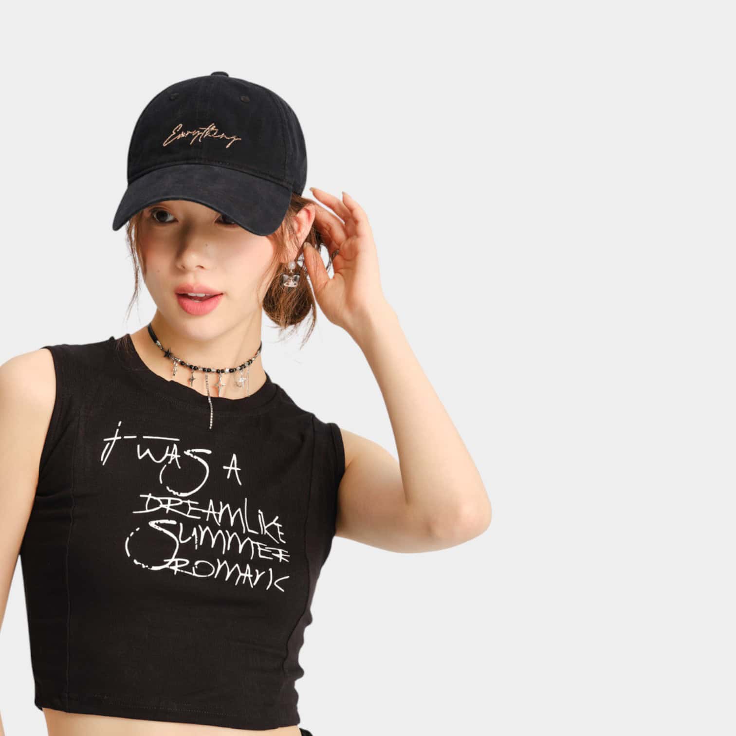 Damen Kappe mit Textdruck – Bild 2