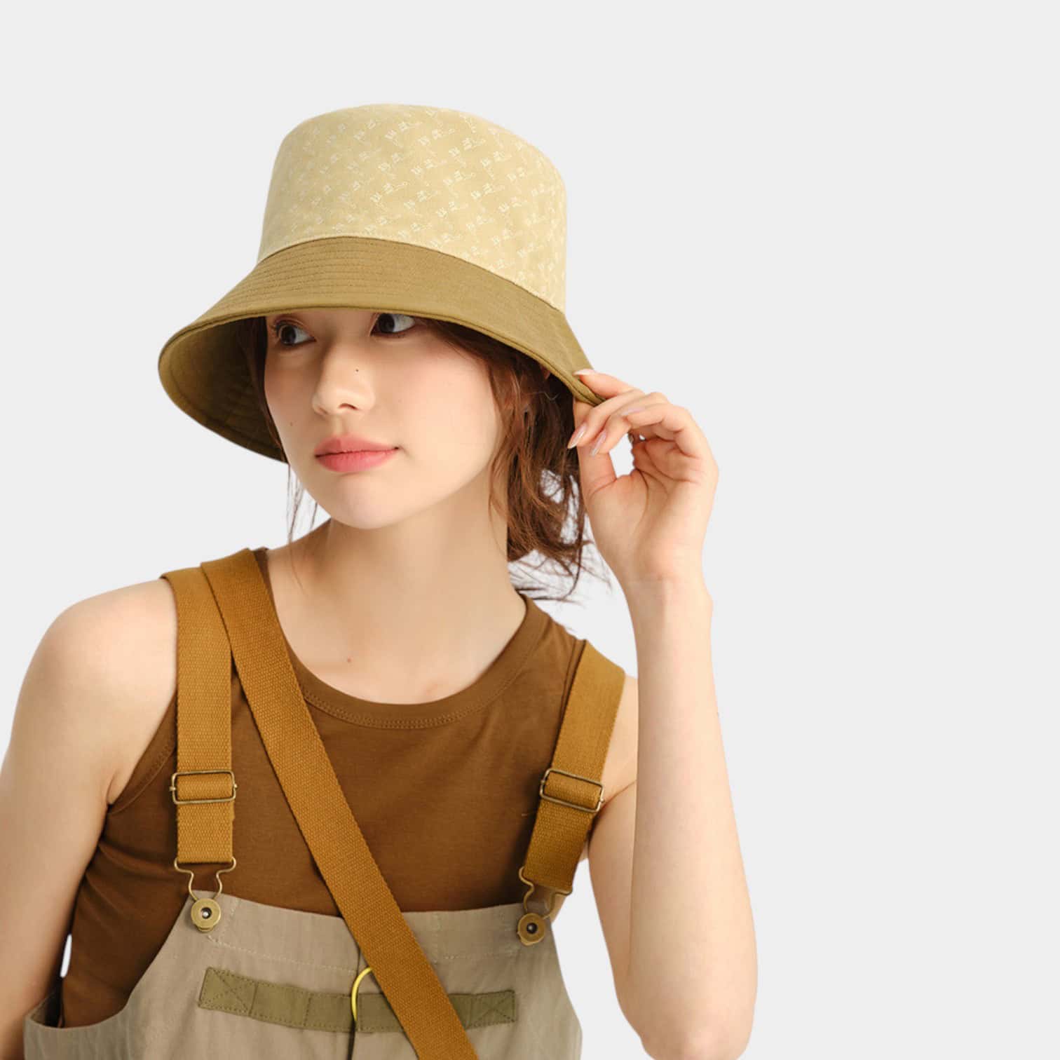 Damen Bucket Hat mit Textdruck – Bild 3