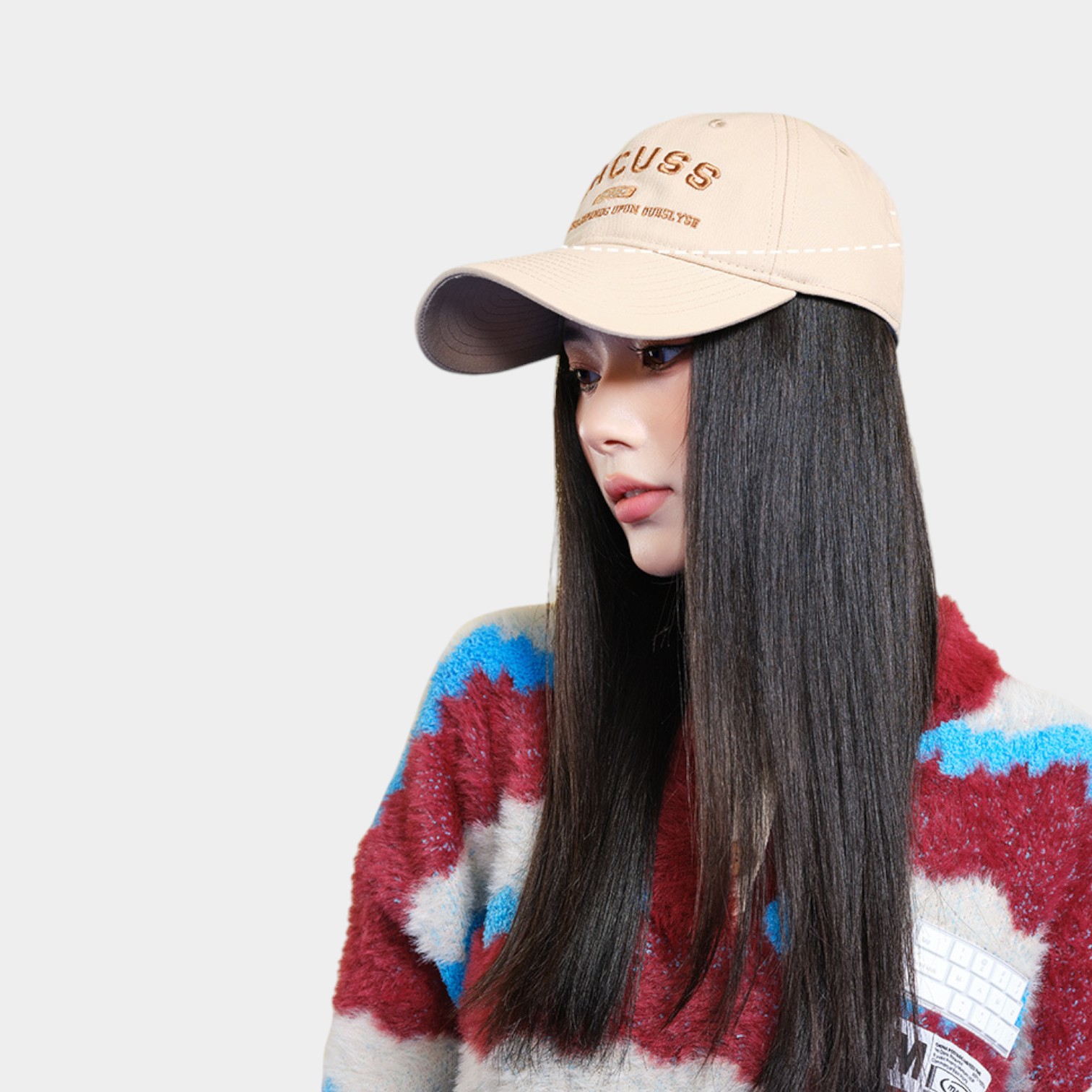 Damen Kappe mit Textdruck – Bild 2