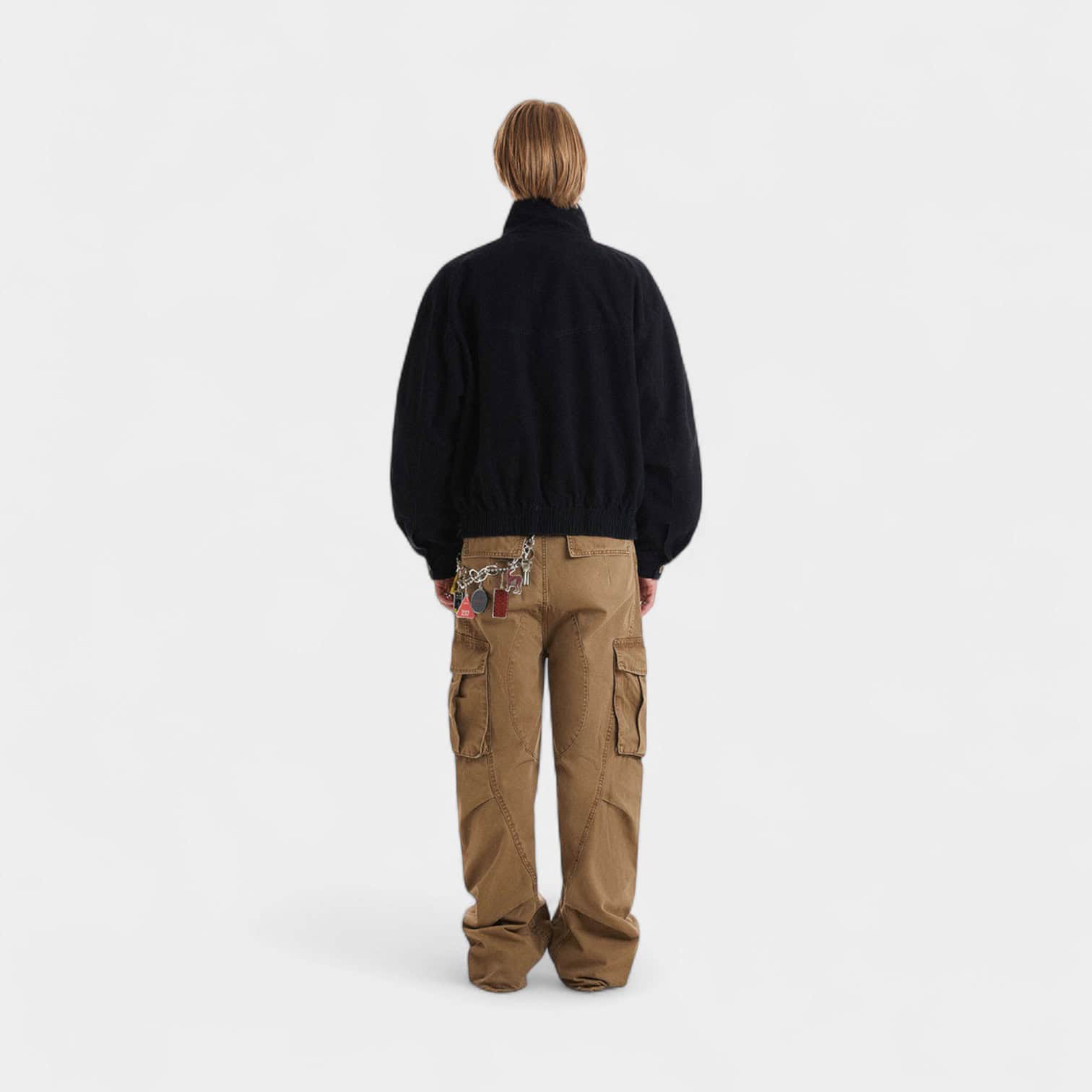 Unisex Bomberjacke mit langen Ärmeln in regulärer Passform – Bild 3