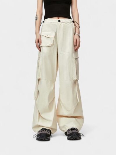 Damen Relaxed Fit/Loose Fit Fallschirmhose