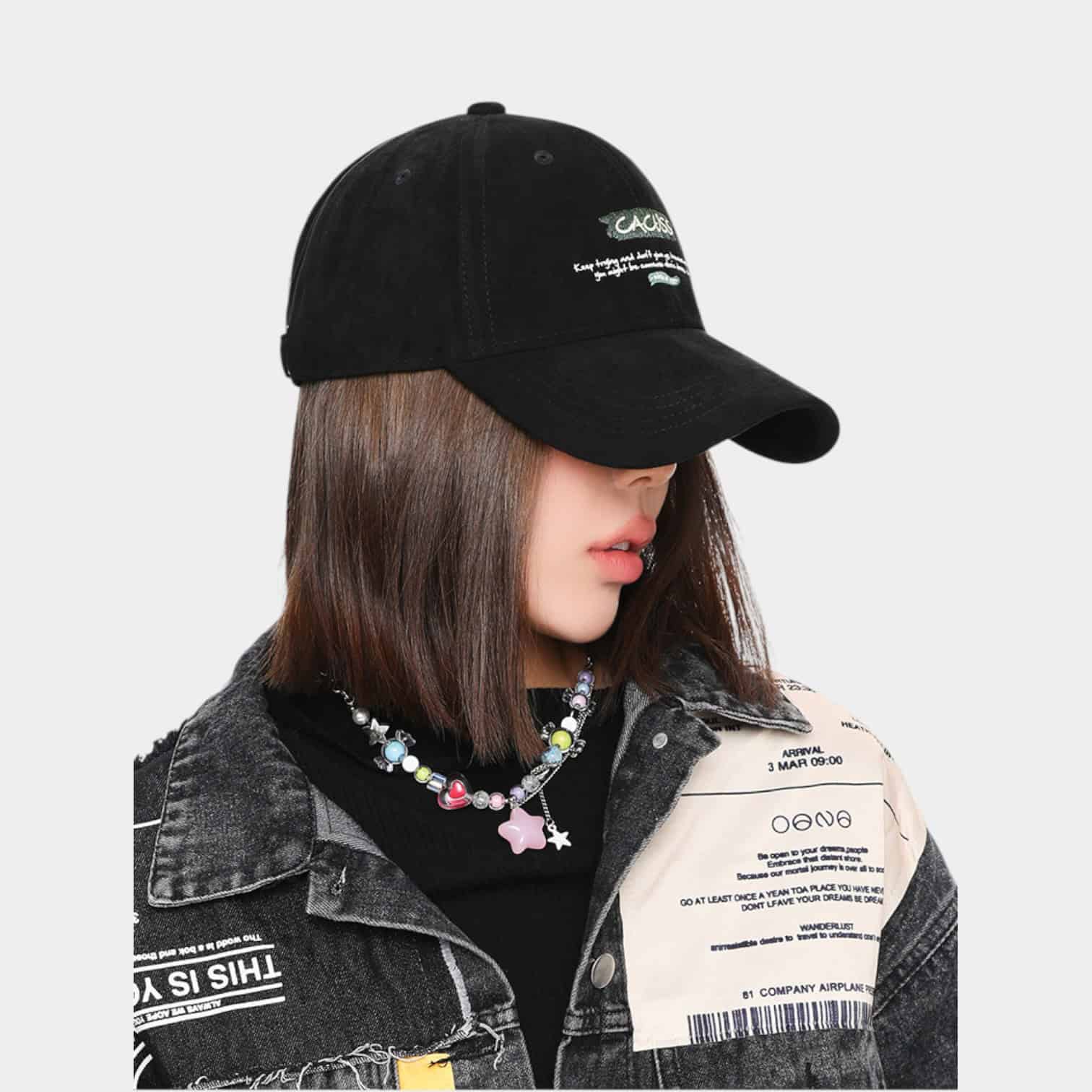 Damen Kappe mit Textdruck – Bild 2