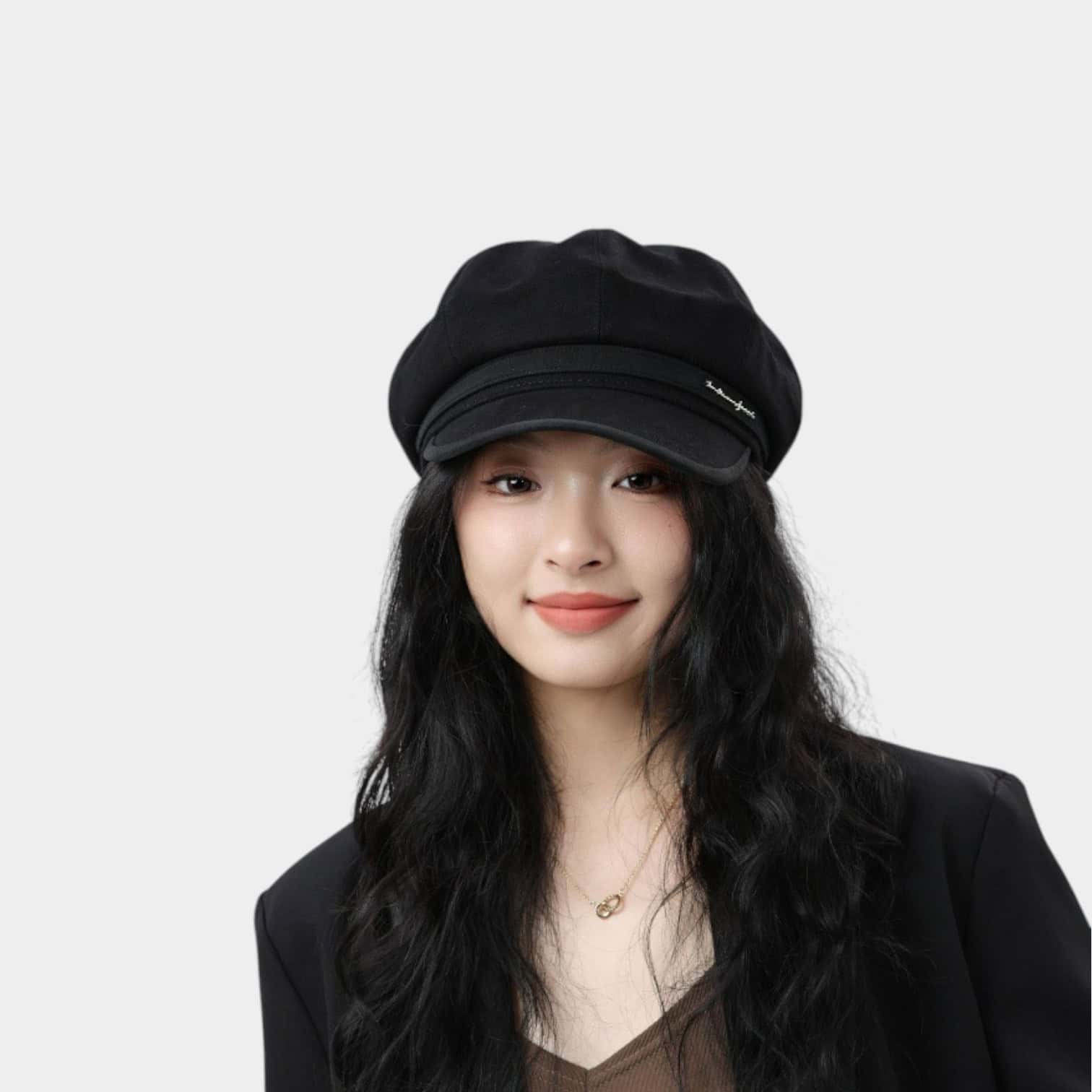 Damen Baskenmütze mit Textdruck – Bild 4