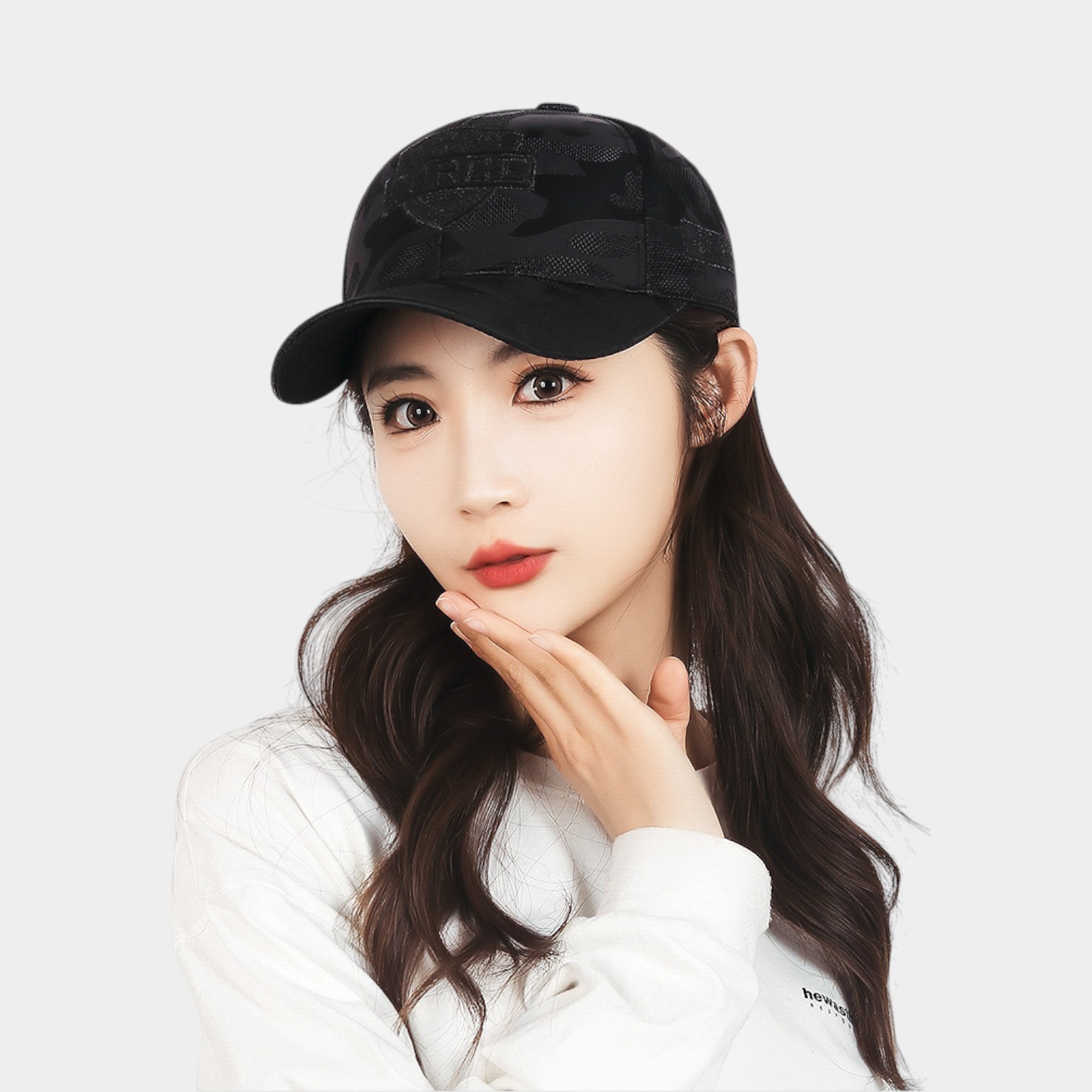 Damen Kappe mit Textdruck – Bild 3