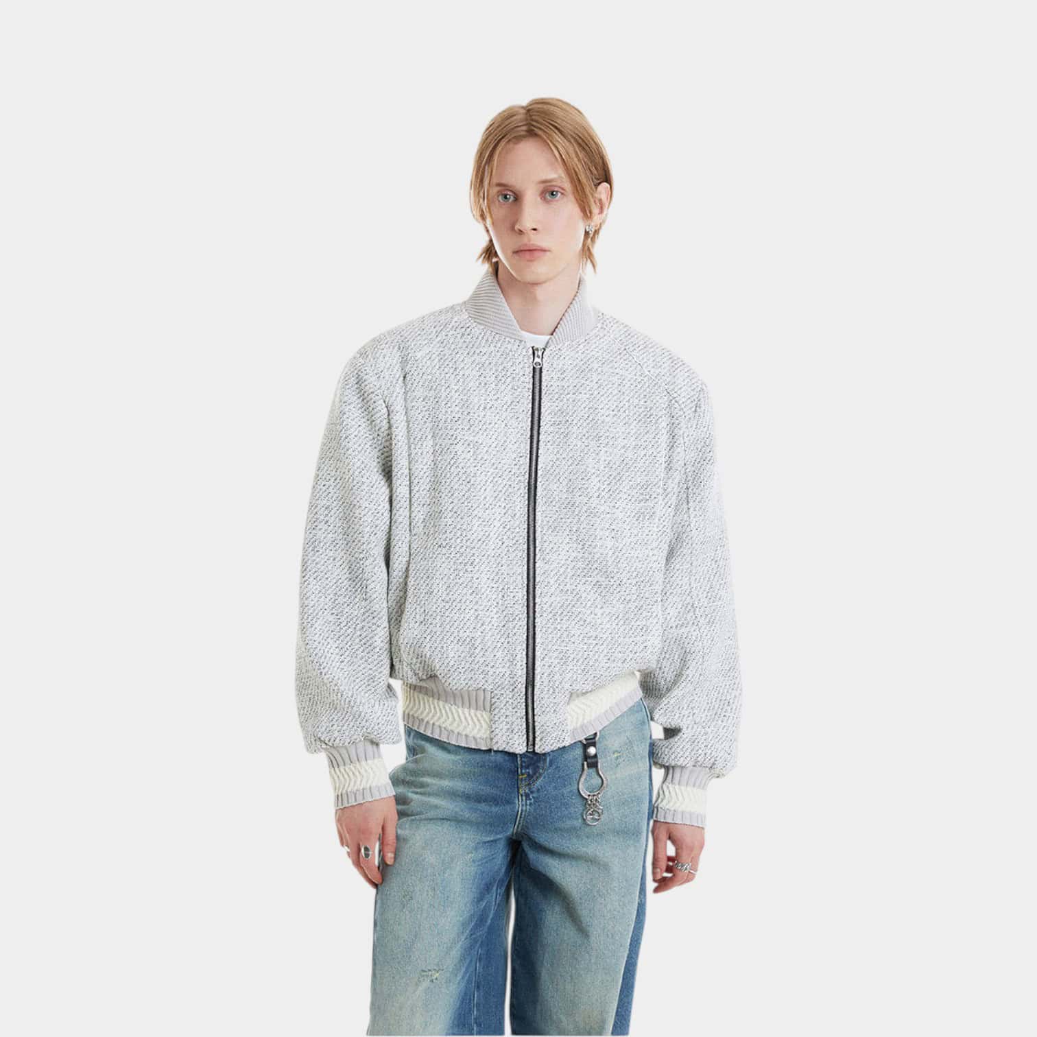 Unisex Regular Fit Langarm Reißverschlussjacke