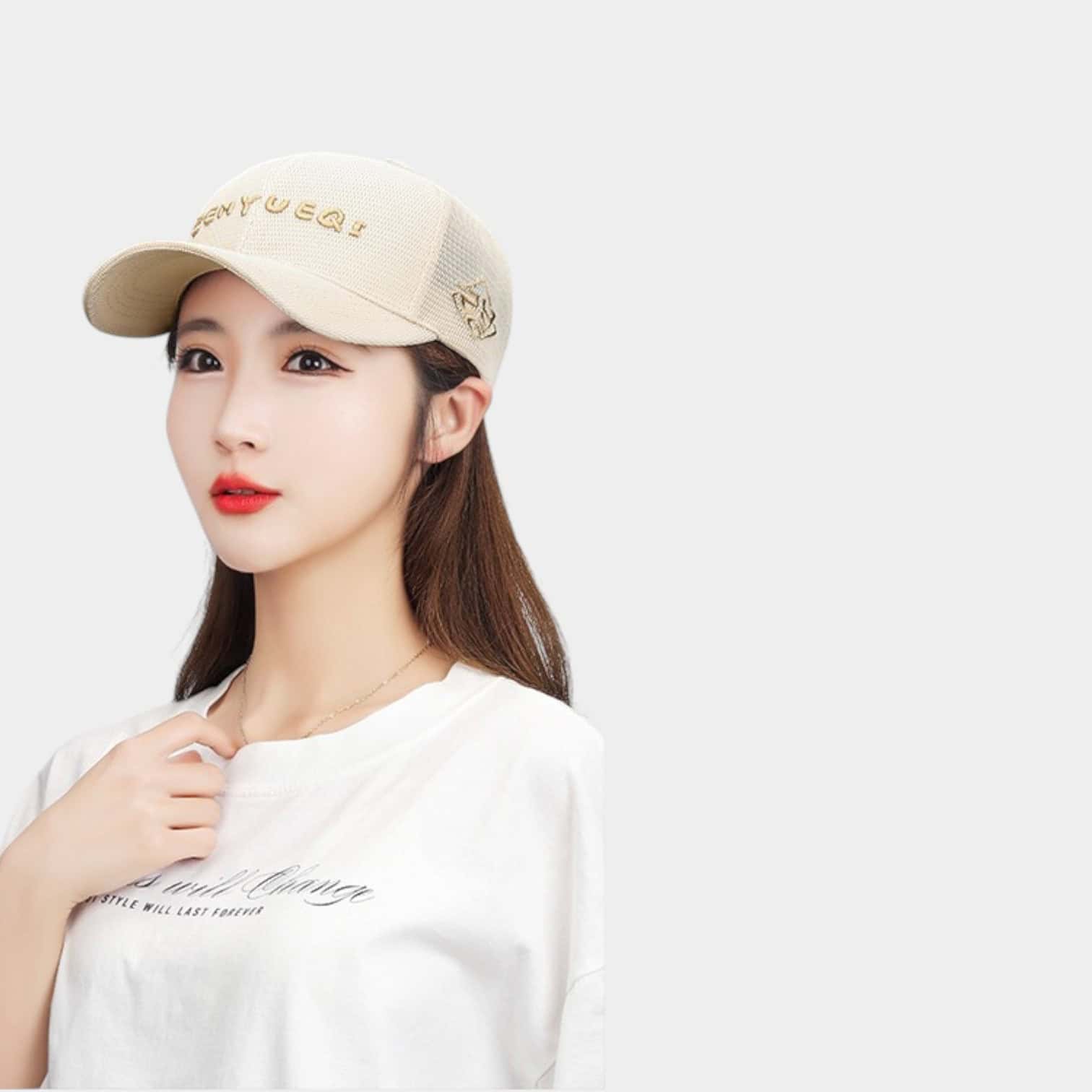 Damen Kappe mit Textdruck – Bild 5