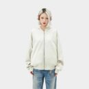 Damen Jacke mit Karomuster, langen Ärmeln und Reißverschluss