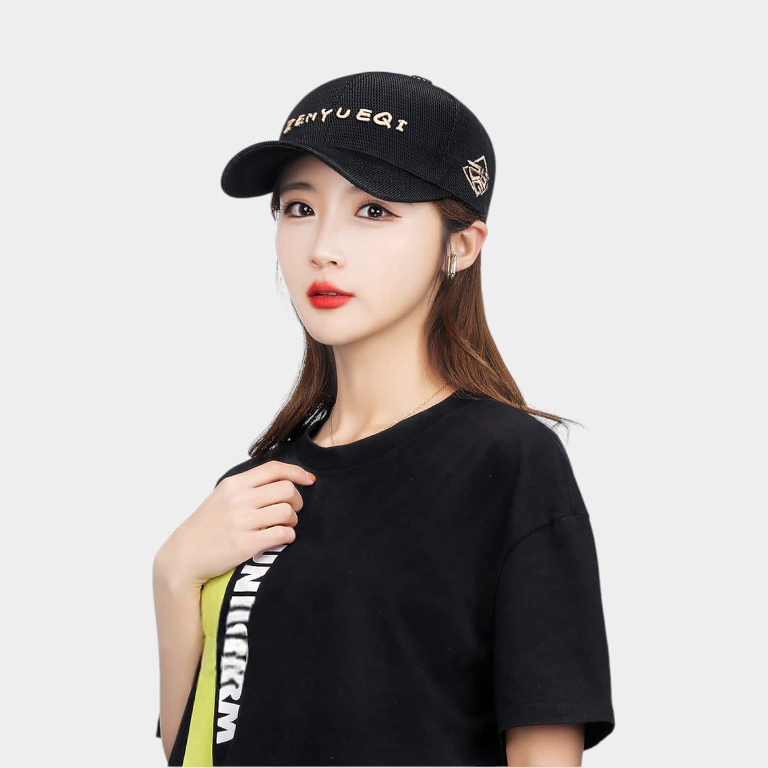 Damen Kappe mit Textdruck – Bild 2