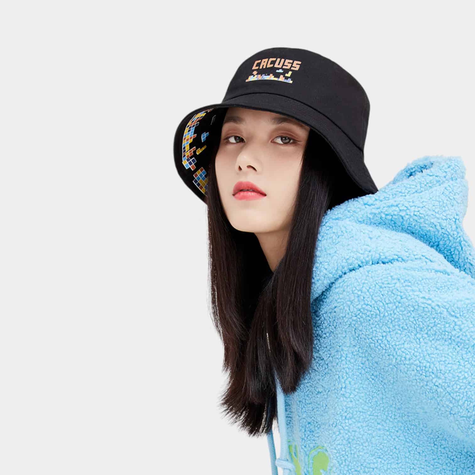 Damen Bucket Hat mit Textdruck – Bild 4